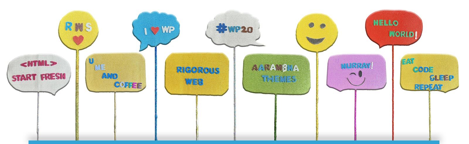 Props made for the occasion of WP20